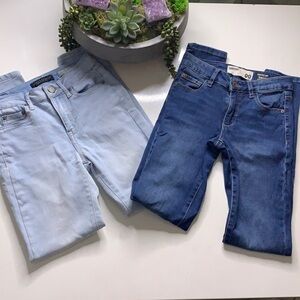 Lot Aeropostale Garage 00 Stretch skinny Denim Jeans bundle set xs blue